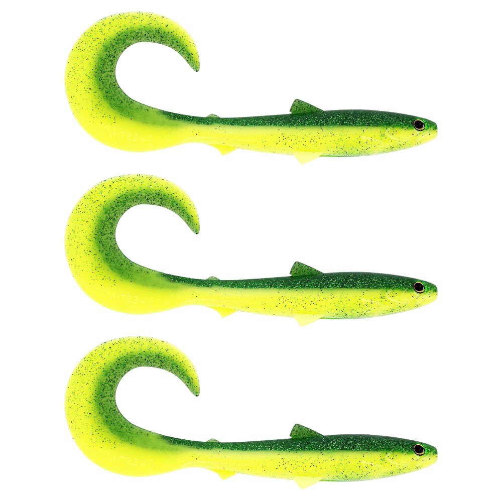 Westin Bullteez Curltail Gummifische Cm Sparkling Chartreuse G