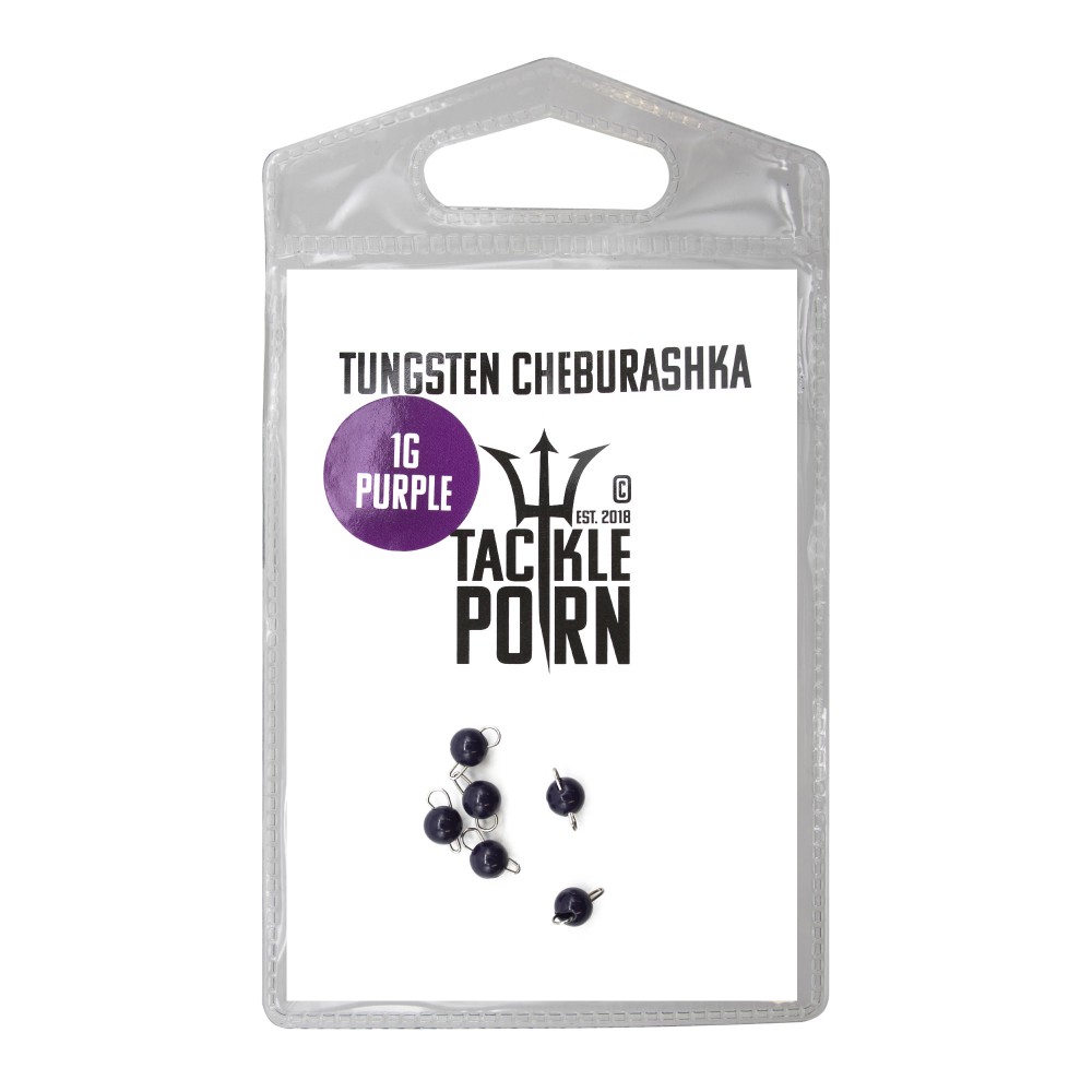 Tackle P*rn Tungsten Cheburashka Purple - Jigkopf 1g - purple - 6Stück