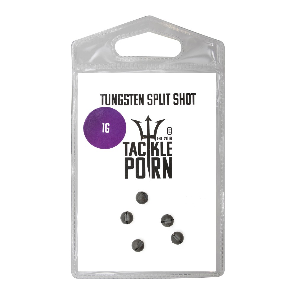 Tackle P*rn Tungsten Split Shot - Finesse Gewicht 1g - natur - 5Stück