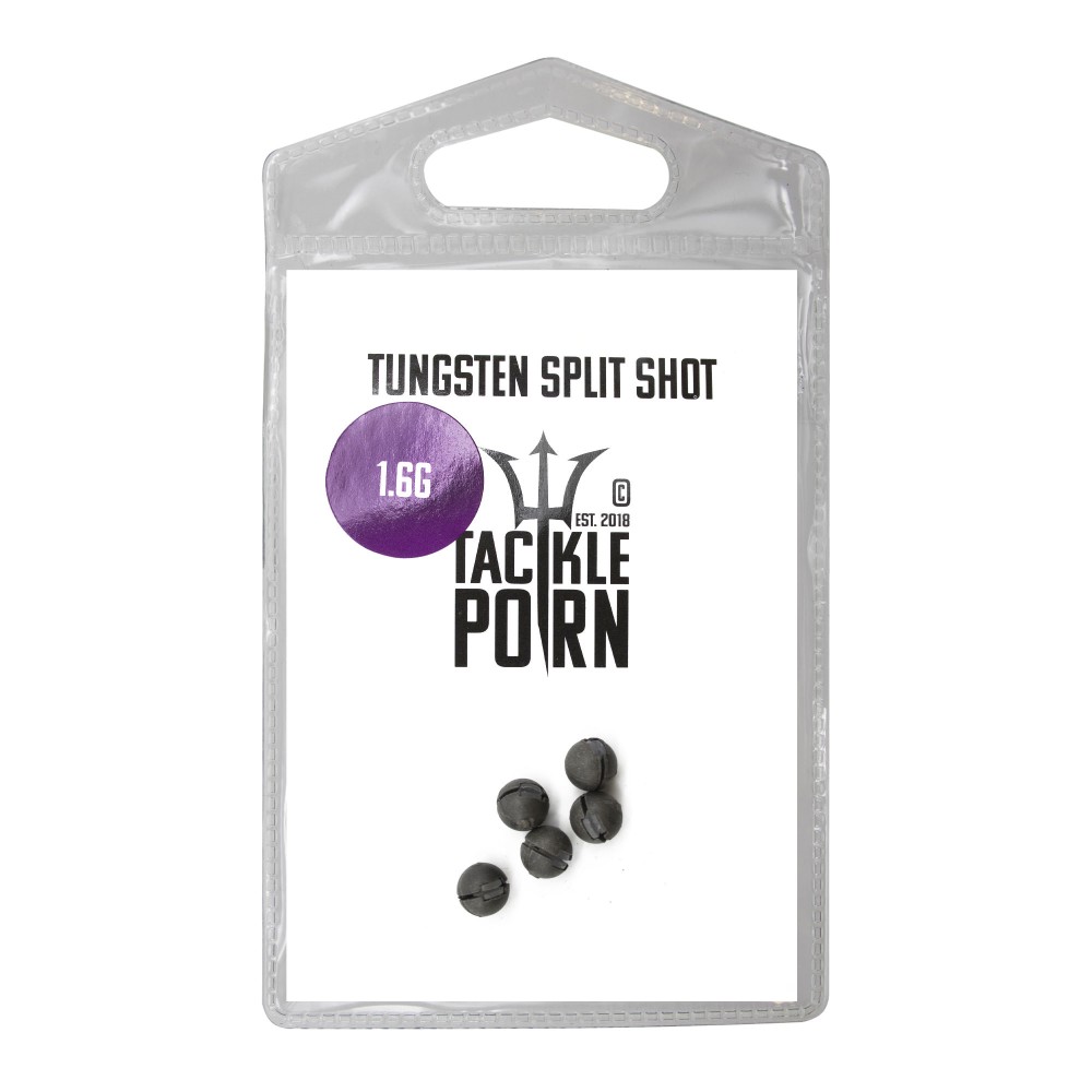 Tackle P*rn Tungsten Split Shot - Finesse Gewicht 1,6g - natur - 5Stück