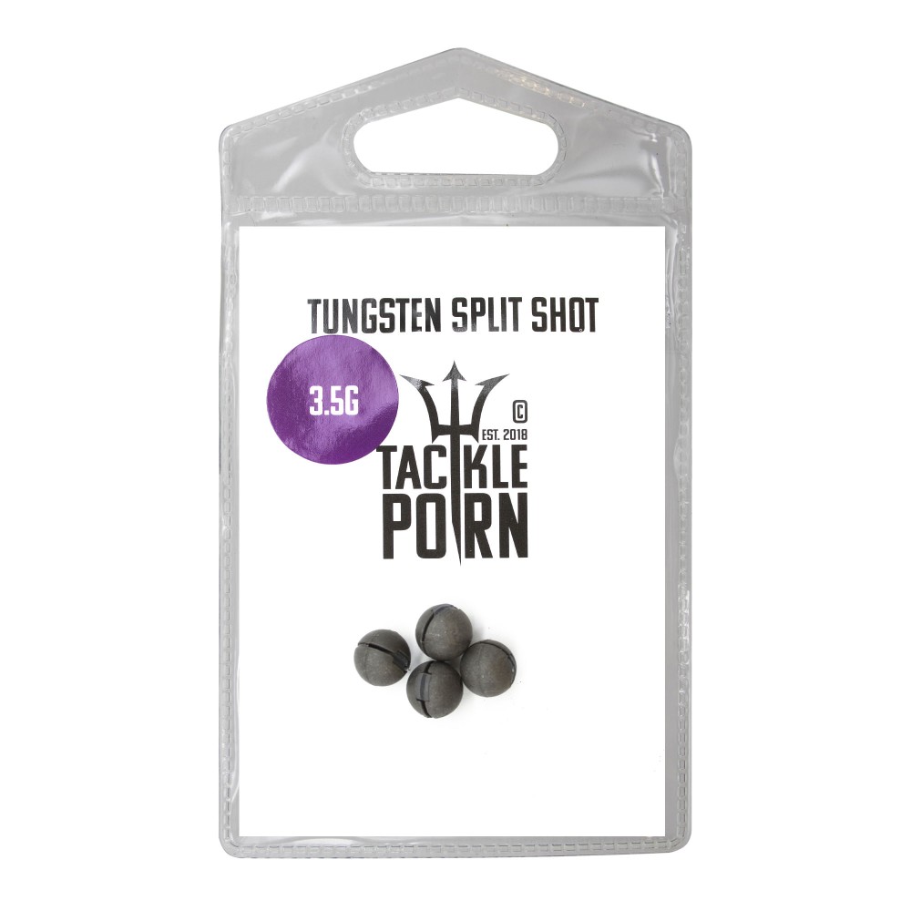 Tackle P*rn Tungsten Split Shot - Finesse Gewicht 3,5g - natur - 4Stück