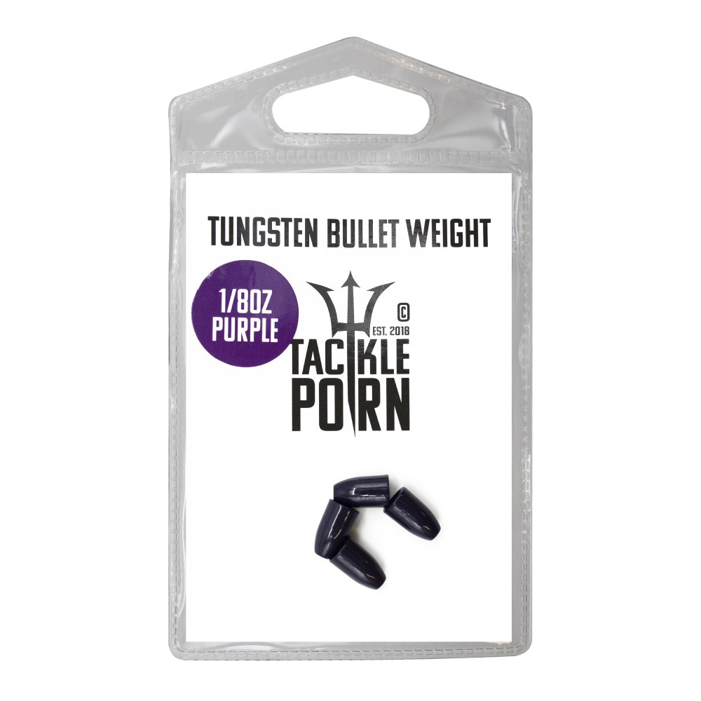 Tackle P*rn Tungsten Bullet Weight Purple . 1/8oz - 3,5g - purple - 4Stück