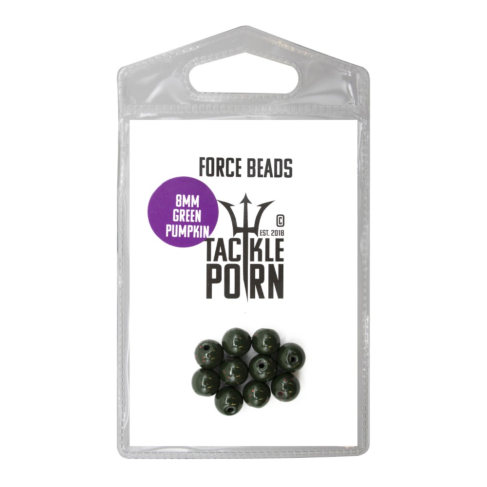 Tackle P*rn Force Beads - Sound Beads green pumpkin - 10Stück