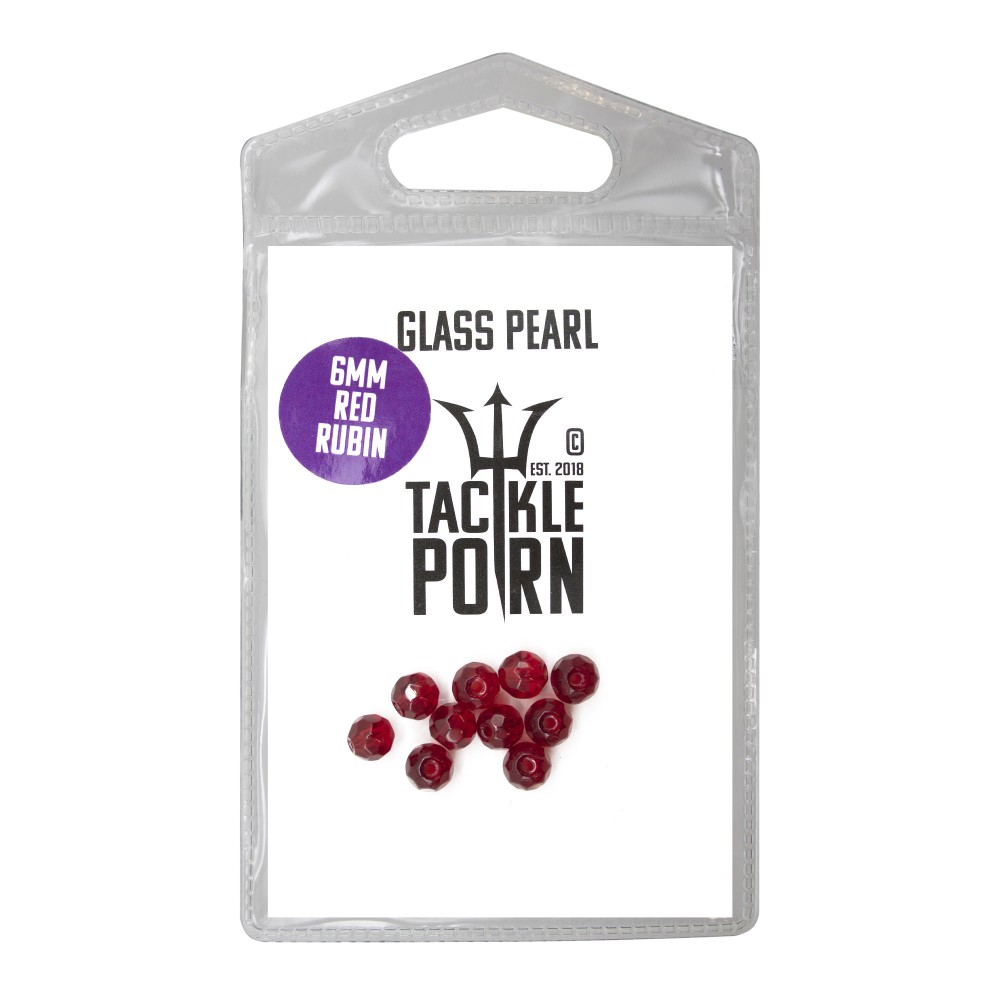 Tackle P*rn Glass Pearl - Glasperlen red - 10Stück