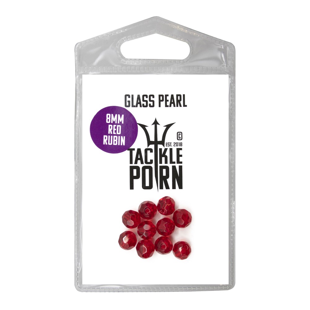 Tackle P*rn Glass Pearl - Glasperlen red - 10Stück