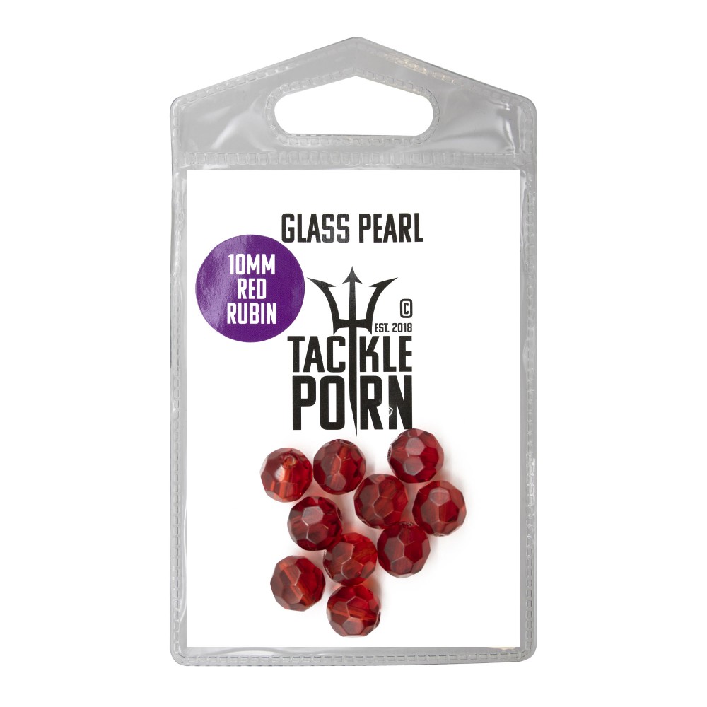 Tackle P*rn Glass Pearl - Glasperlen red - 10Stück