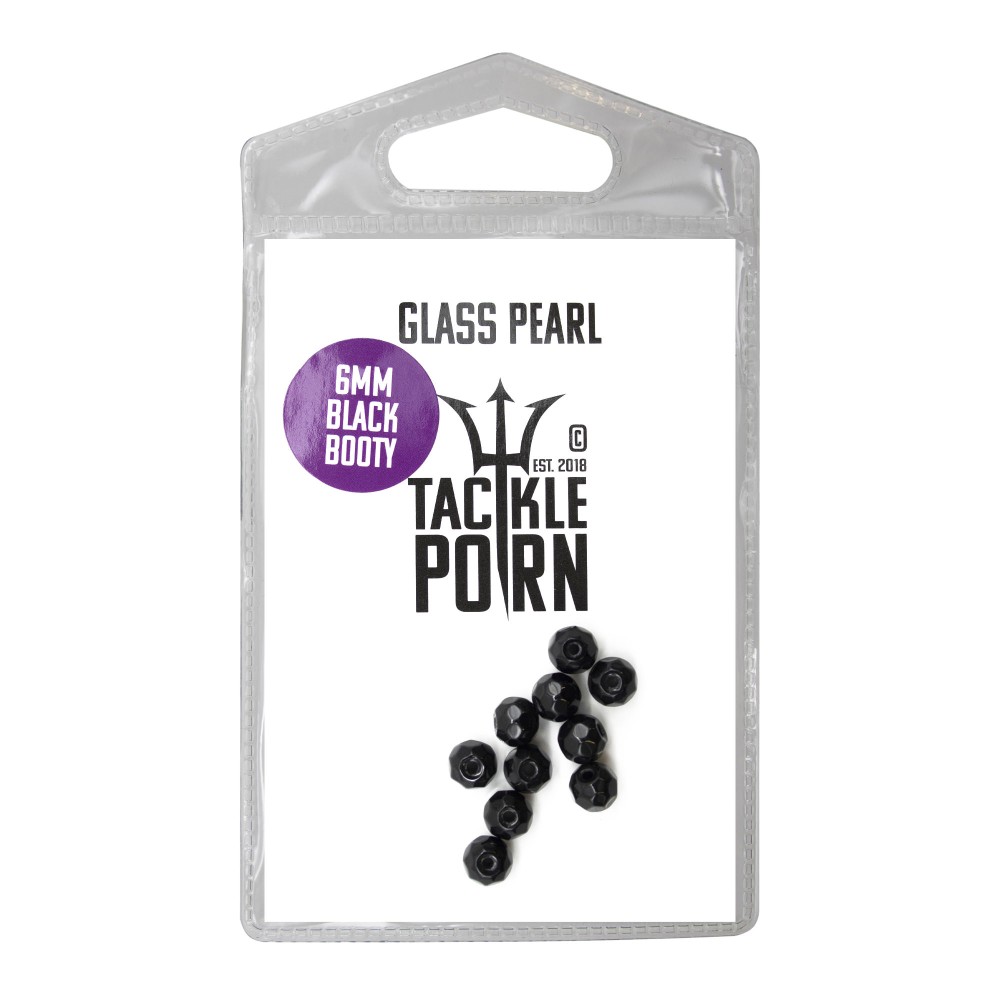 Tackle P*rn Glass Pearl - Glasperlen black - 10Stück