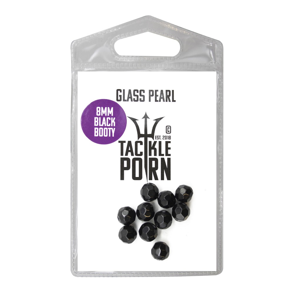 Tackle P*rn Glass Pearl - Glasperlen black - 10Stück