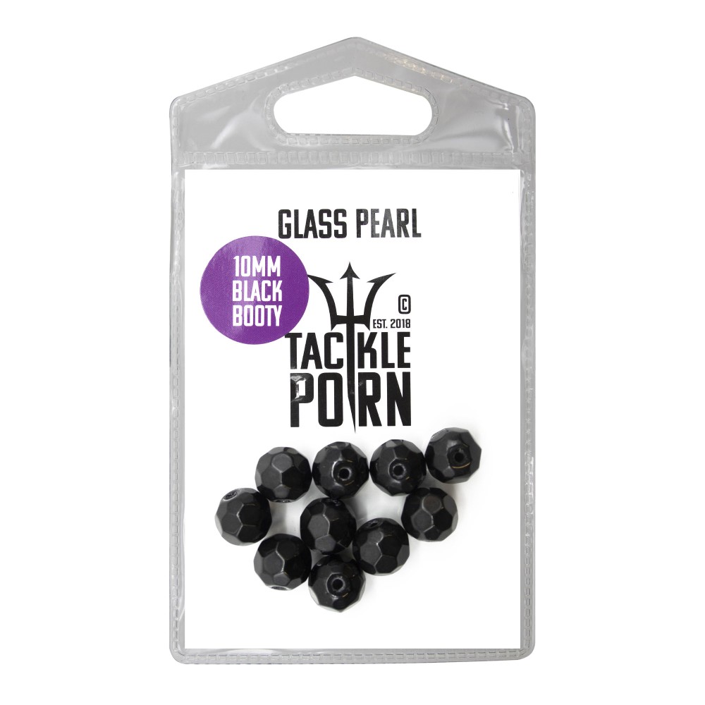 Tackle P*rn Glass Pearl - Glasperlen black - 10Stück