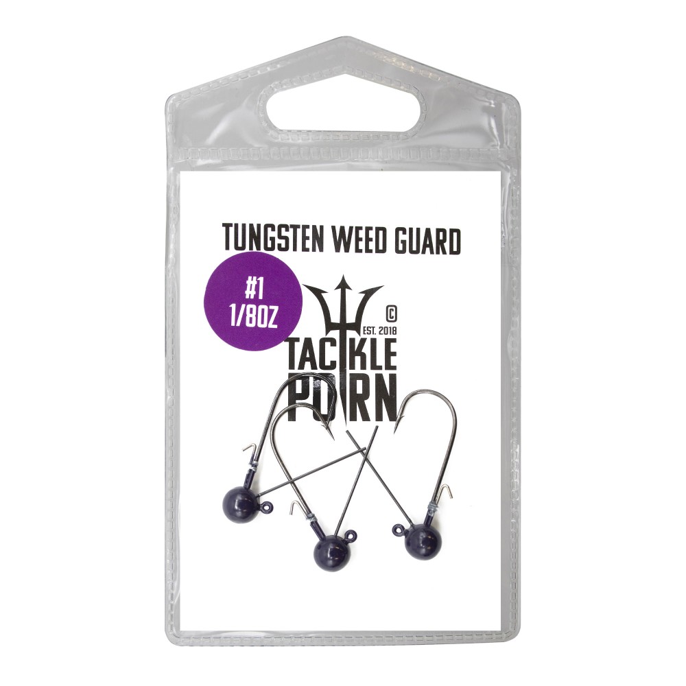 Tackle P*rn Tungsten Turbo Ball Weed Guard - Jigkopf 1/8oz - 3Stück