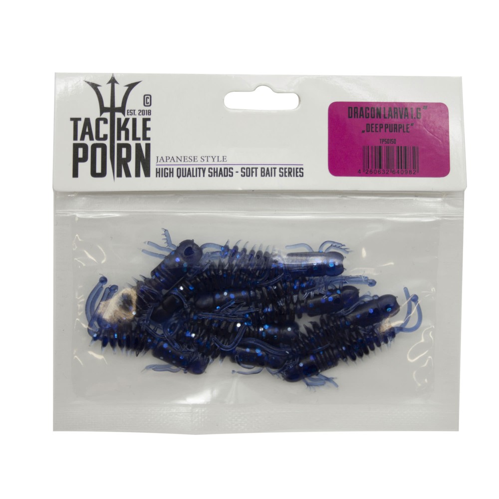 Tackle P*rn Dragon Larva 4,0 cm - 0,5g - 10 Stück - Deep Purple