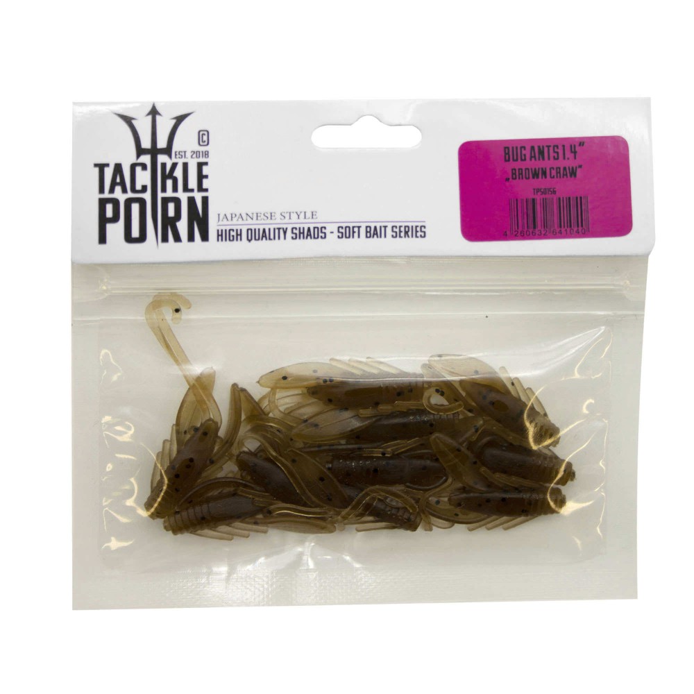 Tackle P*rn Bug Ants 3.5cm - Brown Craw - 0.8g - 10 Stück