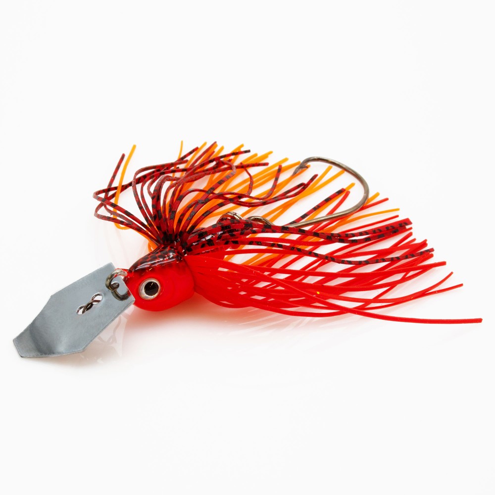 Tackle Porn XT Chatter Skirted Jig Red Rambo - 10g - 92mm - 1 Stück