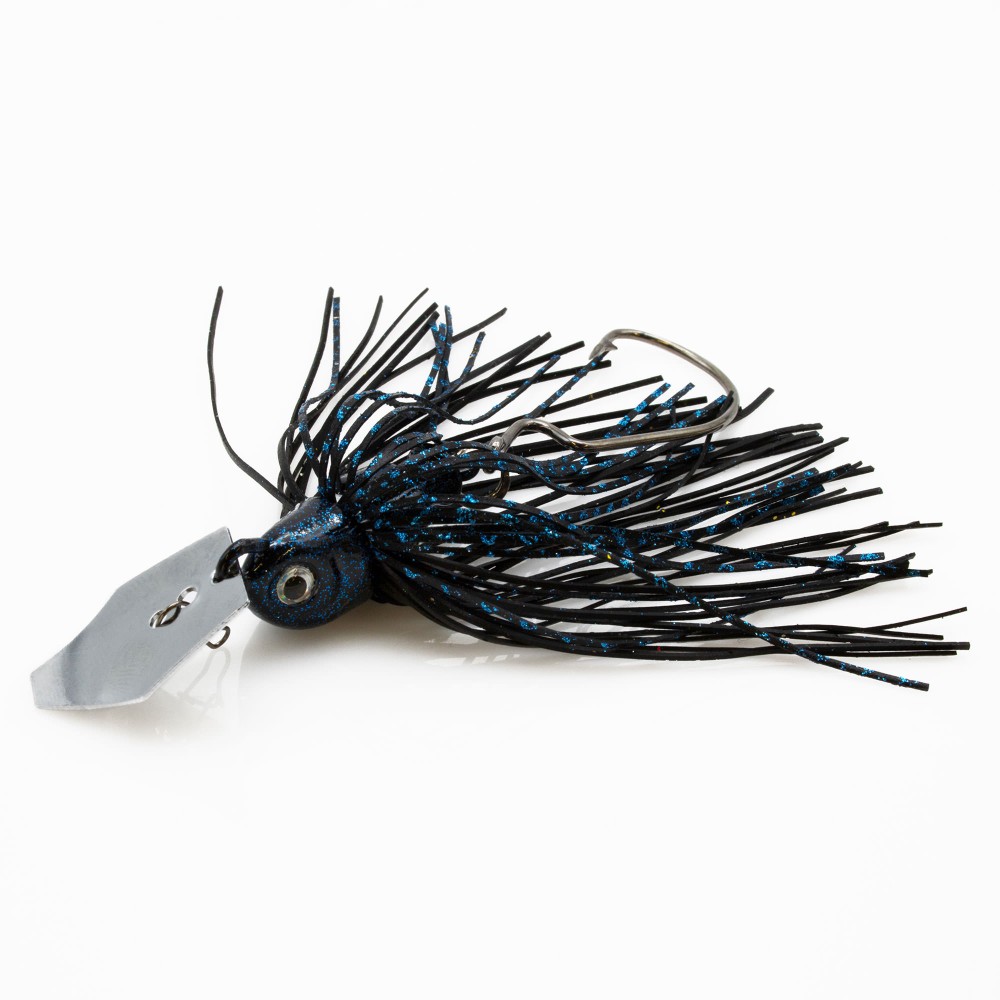 Tackle Porn XT Chatter Skirted Jig Black Bomb - 10g - 92mm - 1 Stück