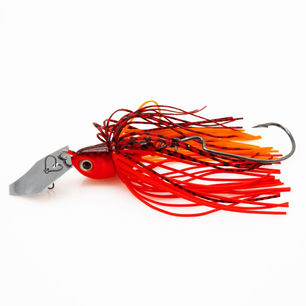 Tackle Porn XT Chatter Skirted Jig Red Rambo - 14g - 94mm - 1 Stück