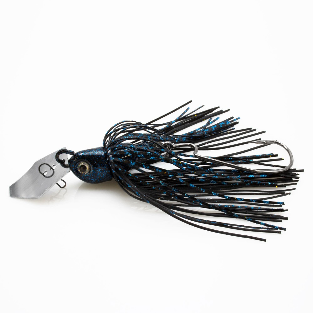 Tackle Porn XT Chatter Skirted Jig Black Bomb - 14g - 94mm - 1 Stück