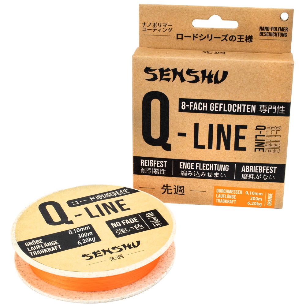 Senshu Q-Line 0,14mm - orange - 300m