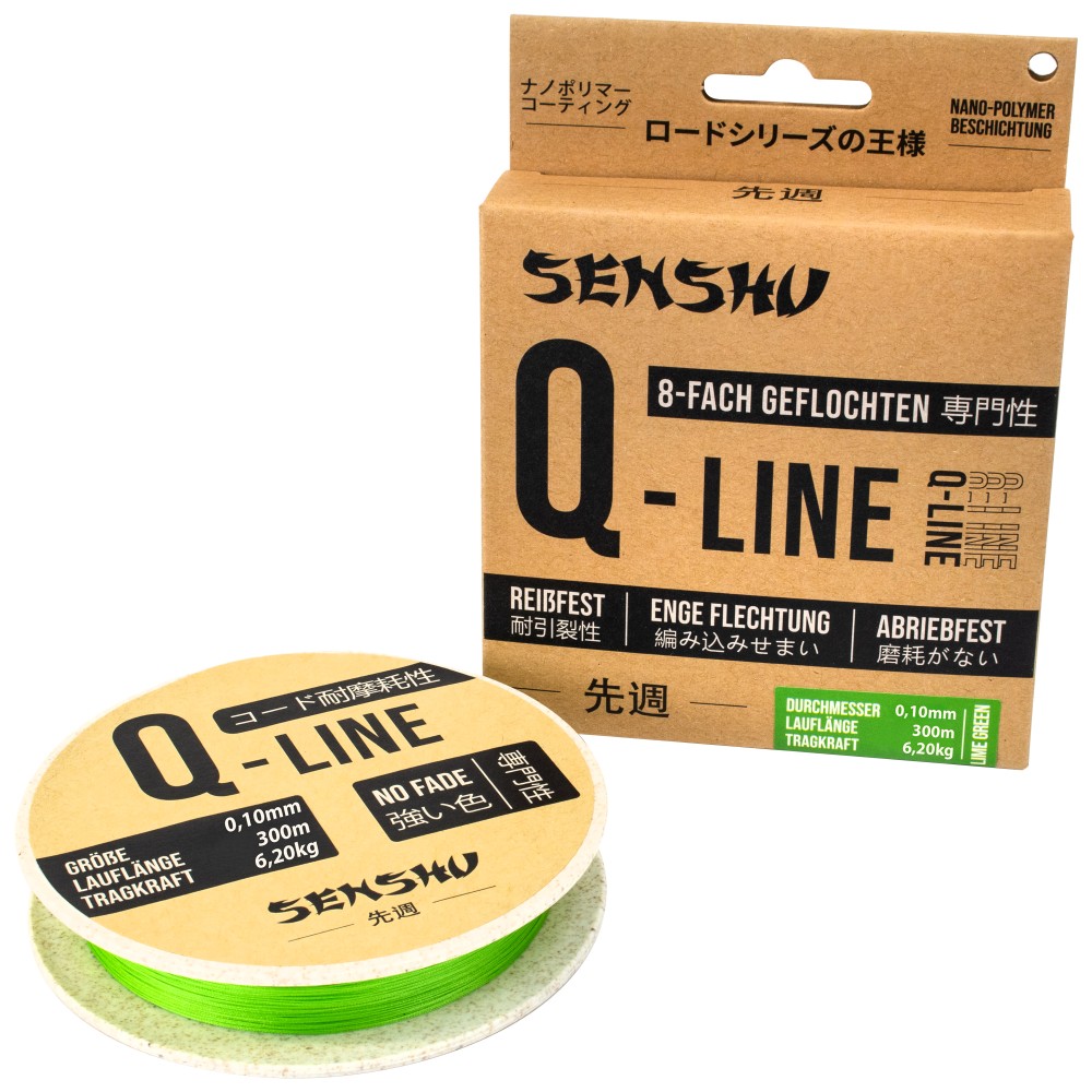 Senshu Q-Line 0,16mm - lime green - 300m