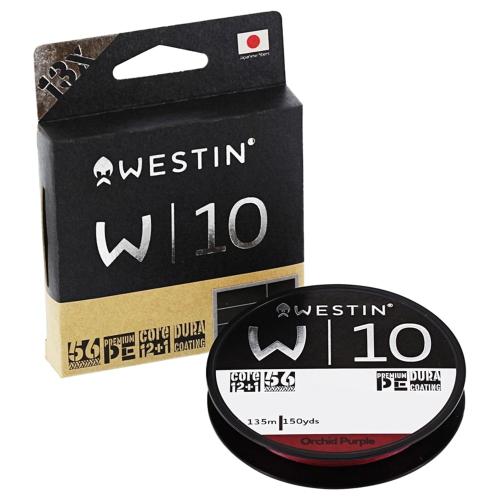 Westin W10 13 Braid Orchid Purple Geflochtene Schnur 135m - TK28,9Kg - 0,305mm