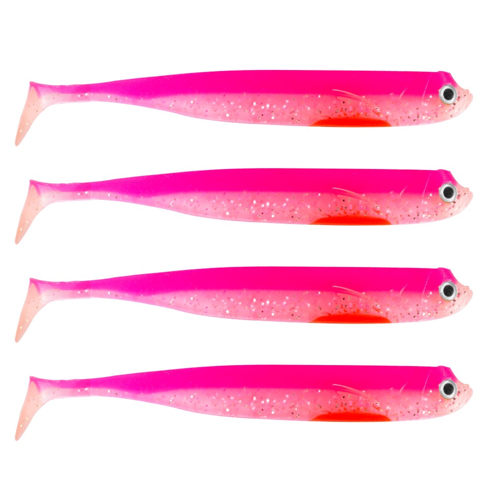 Roy Fishers Der Zander Gummifisch 15cm - UV Pink - 15g - 4 Stück