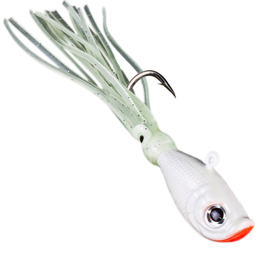 Team Deep Sea Flatter Jig Pilker 140g - Pearl White - 1 Stück