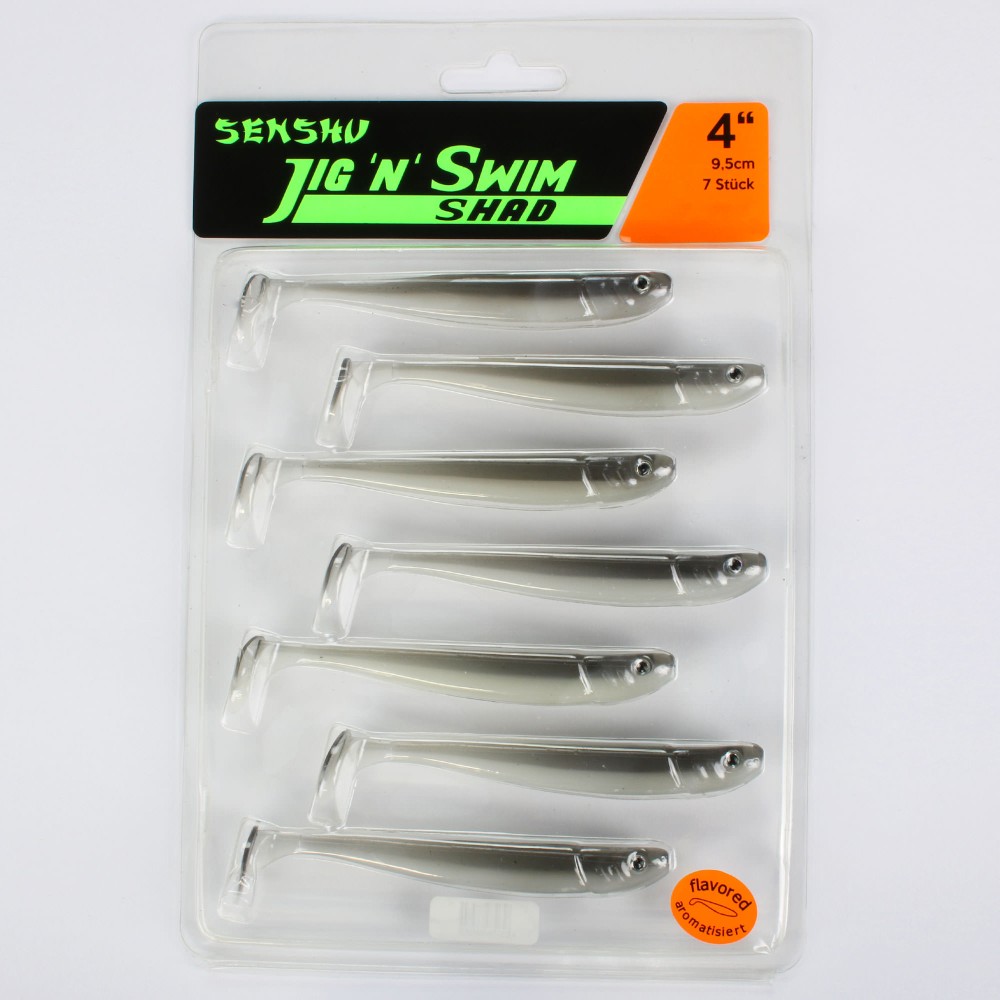 Senshu Jig ´n´ Swim Shad 9.5cm - Ghost Magic - 6g - 7 Stück