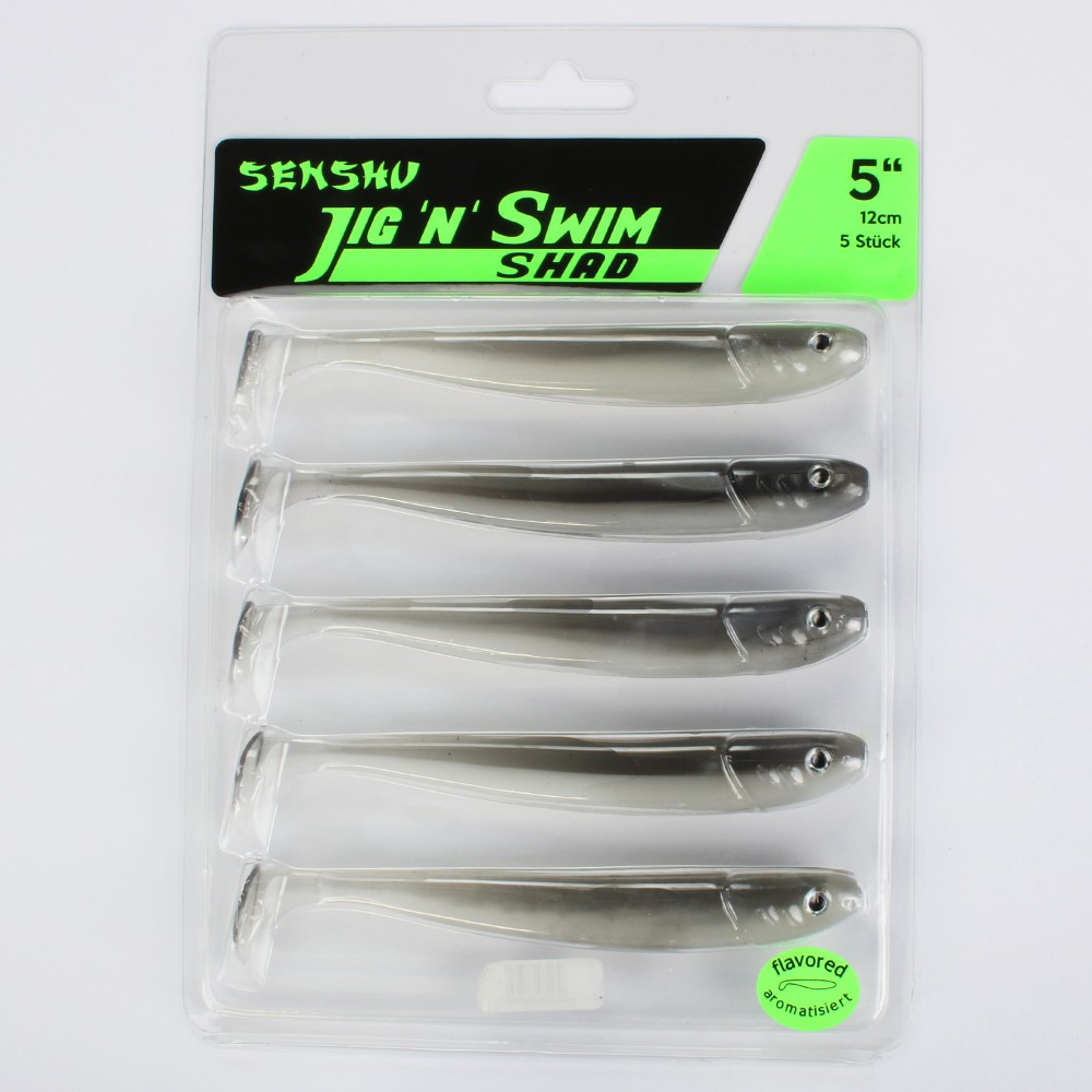 Senshu Jig ´n´ Swim Shad 12cm - Ghost Magic - 10g - 5 Stück