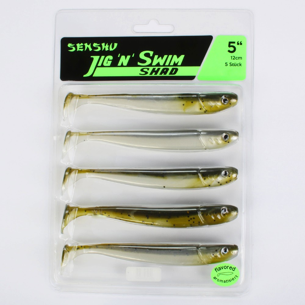 Senshu Jig ´n´ Swim Shad 12cm - Pumpkin Police - 10g - 5 Stück