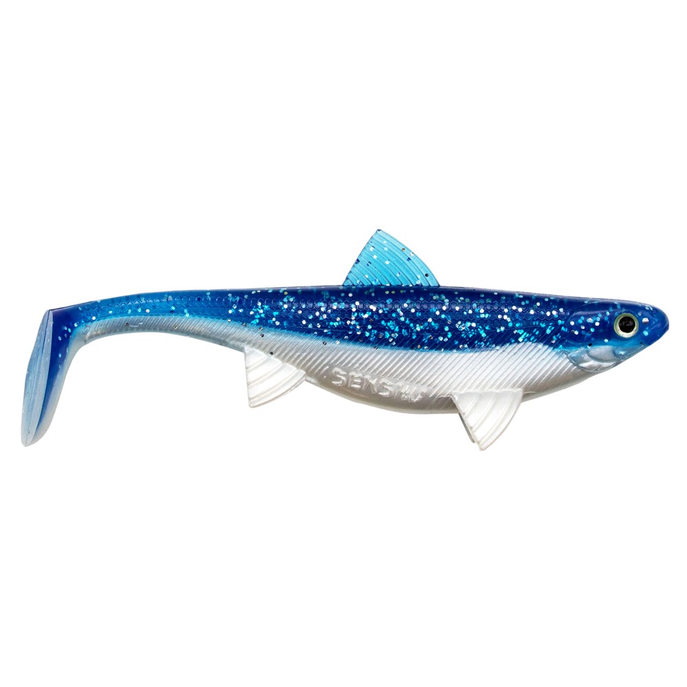 Senshu Real Fin Shad Gummifische 12cm - Flaky Blue - 13g - 3 Stück