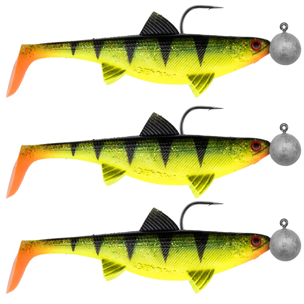 Senshu Real Fin Shad Ready2Catch Gummifische 12cm - Shiny Tiger - 25g - 3 Stück