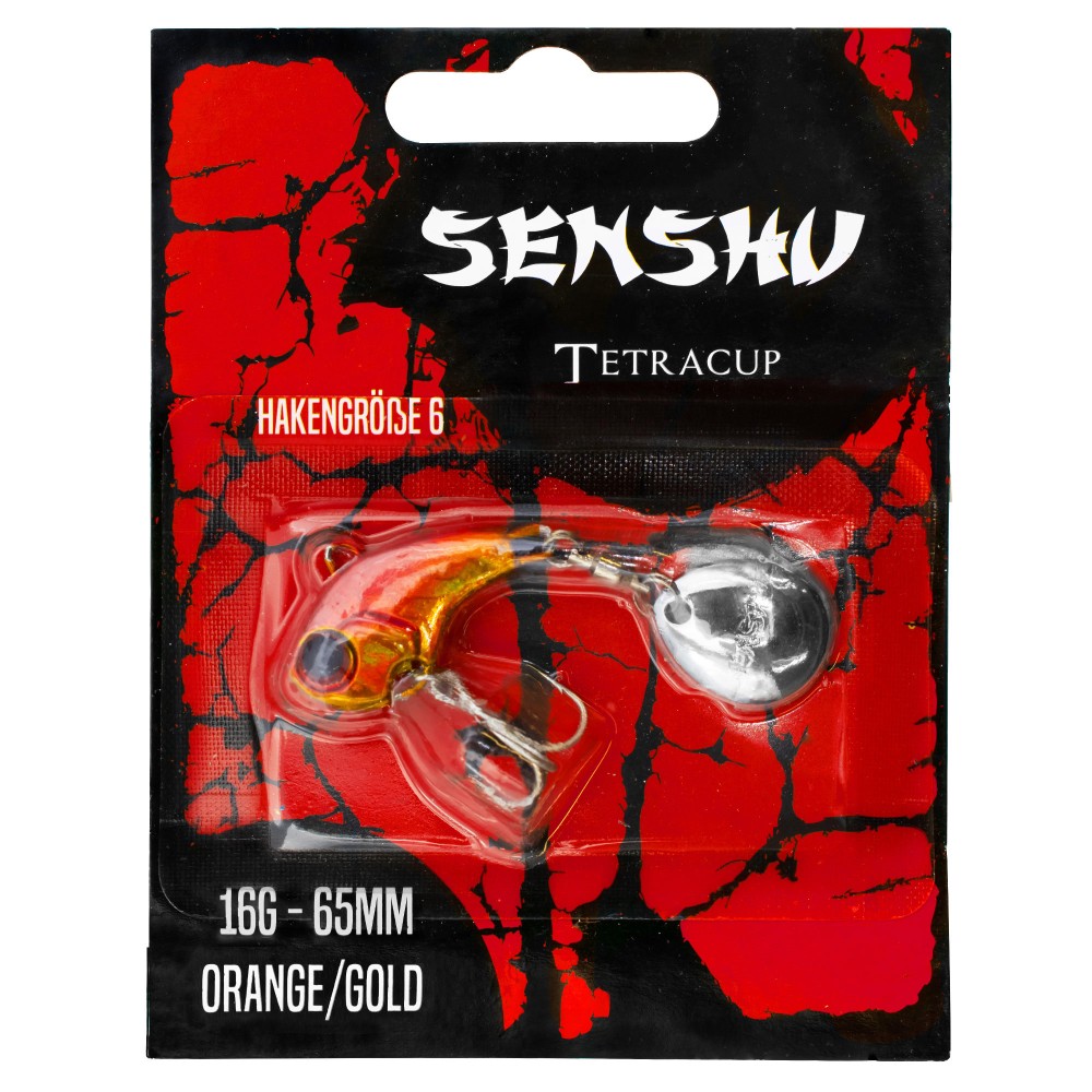 Senshu Tetracup 16g - orange/gold - 65mm - Hakengröße 6