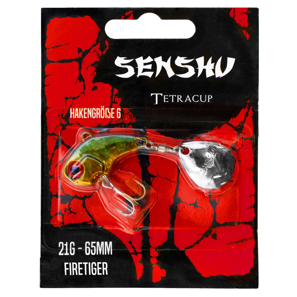 Senshu Tetracup 21g - firetiger - 65mm - Hakengröße 6