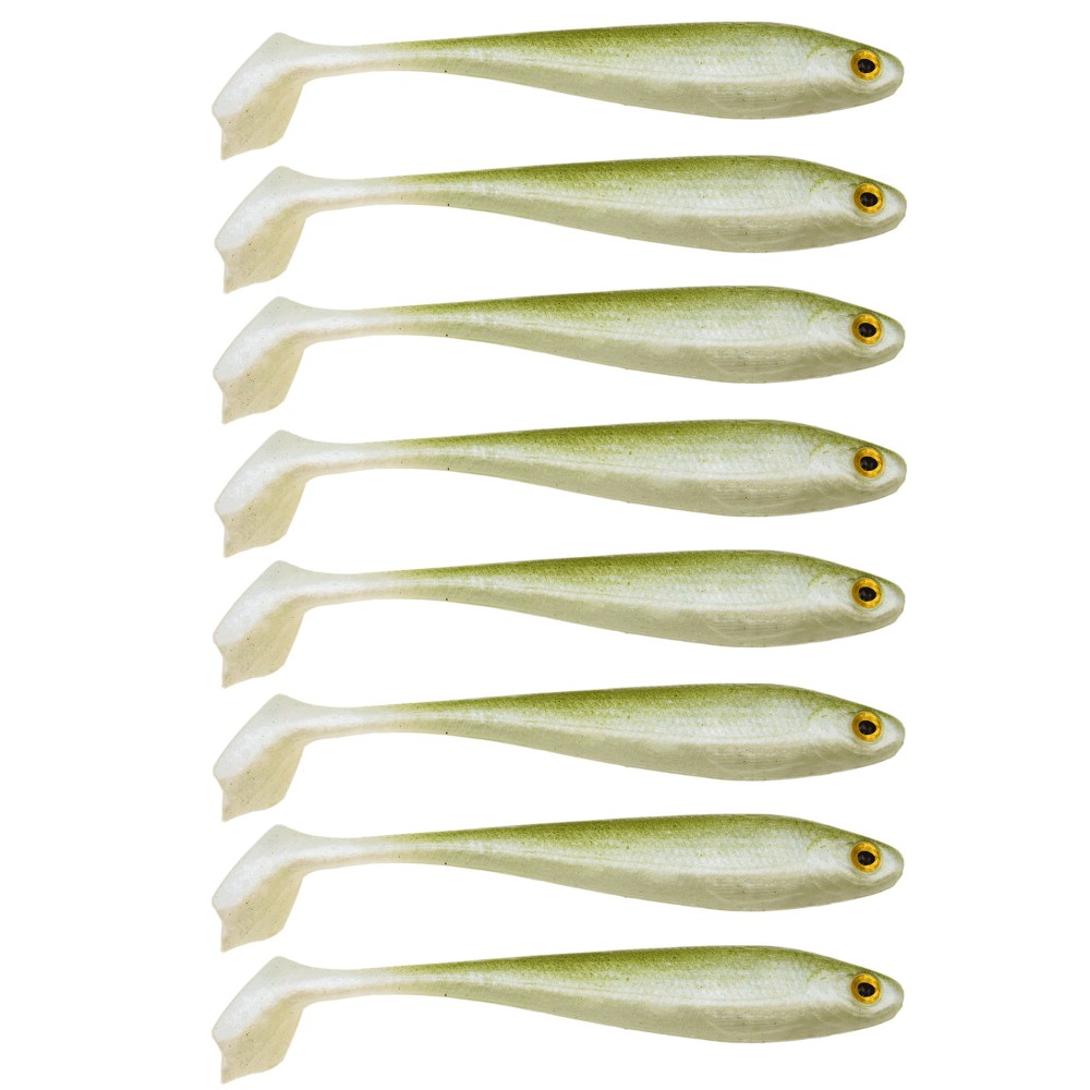 RD Rubber Duck Shad - Gummifisch 6.5cm - Funky Kiwi - 1.6g - 8 Stück