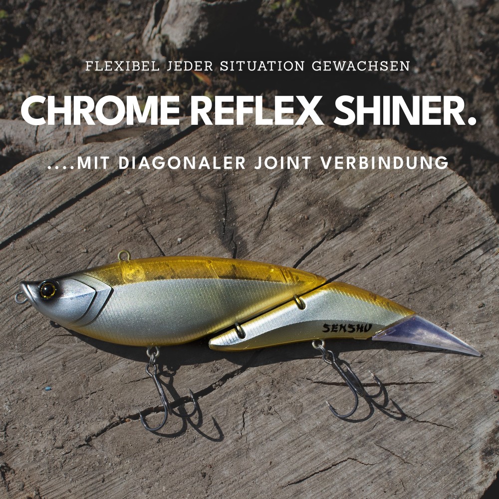 Senshu Van Gogh Swimbait 16cm - Chrome Reflex Shiner - UV Tail