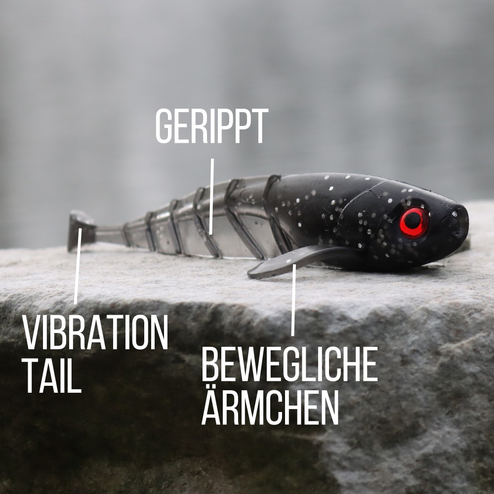 Senshu Grundola Black Mouth - 11,5cm - 6 g- 5 Stück