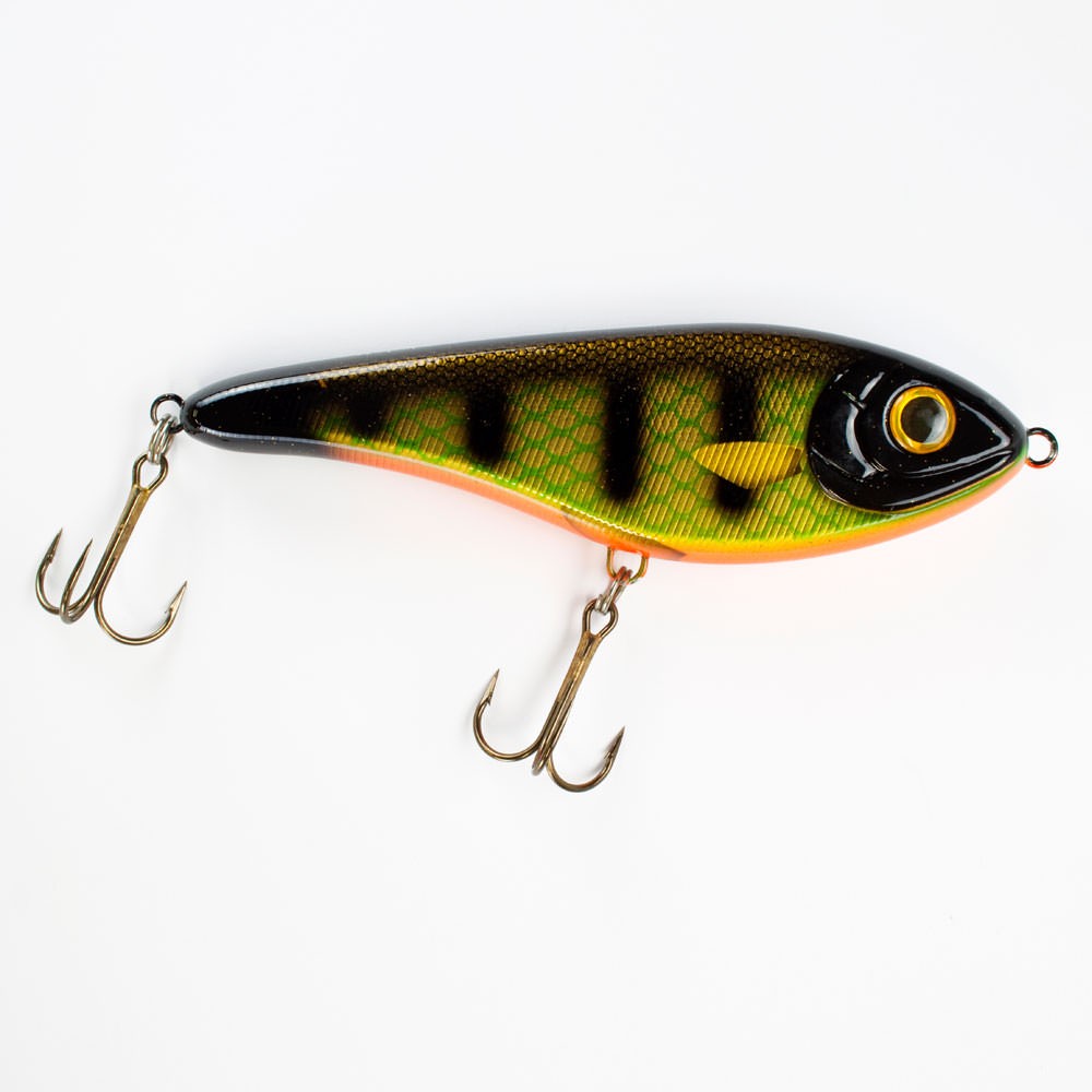 Strike Pro Buster Jerk 15cm - Black Okoboji Perch - 75g - 1Stück