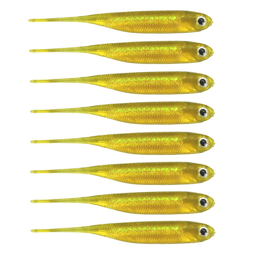 Fox Rage Micro Tiddler Slow 5cm - Gold Shiner - 8 Stück