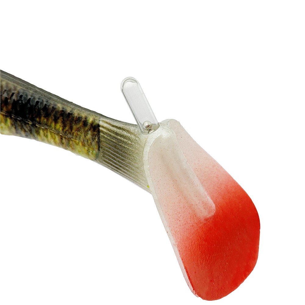 Savage Gear 4D Perch Shad Gummifisch 1Stück - 20cm - Green Silver