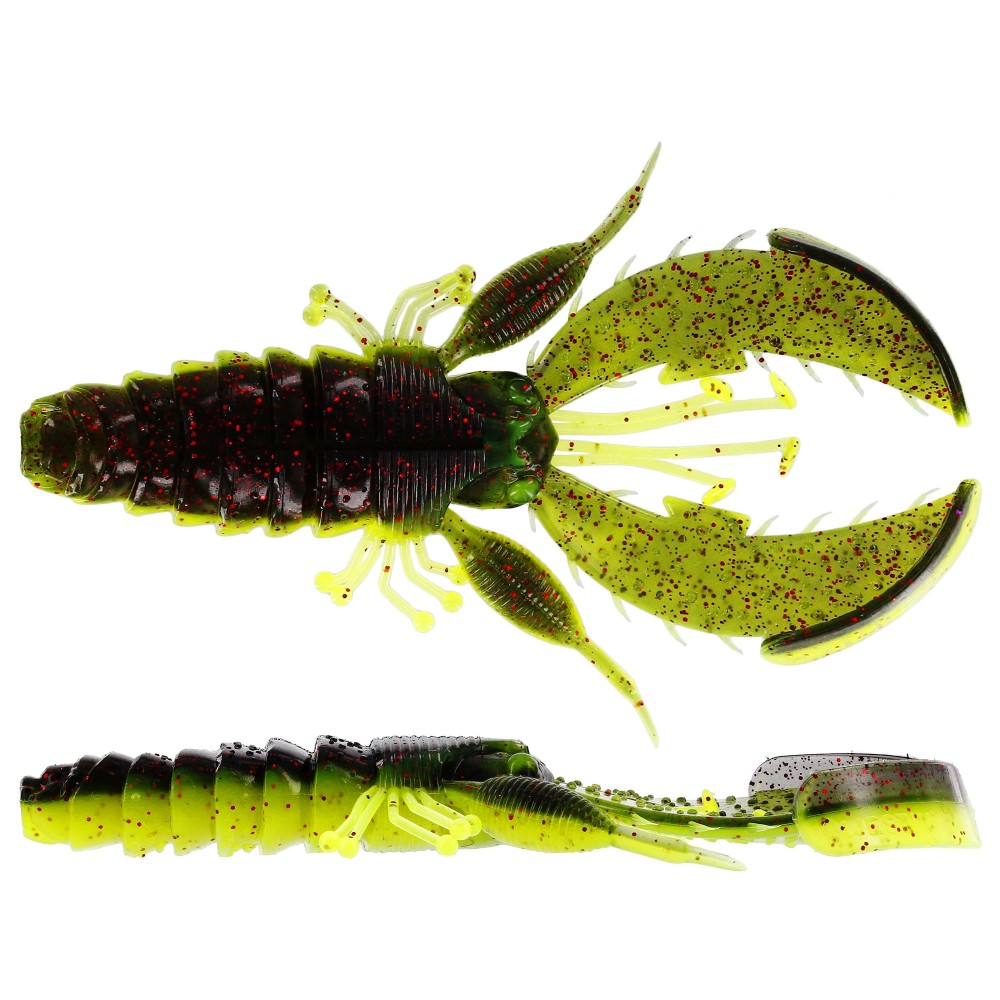 Westin CreCraw 10cm - Black/Chartreuse - 12g - 4Stück