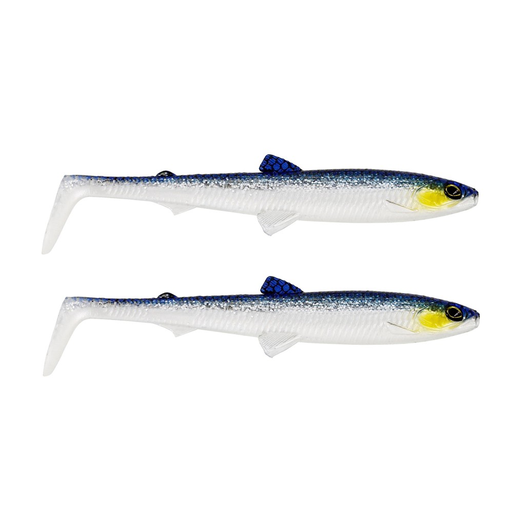 Westin BullTeez - Gummifische 9.5cm - Blue Headlight - 7g - 2 Stück