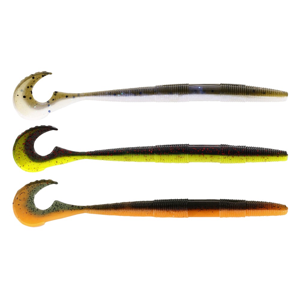 Westin Swimming Worm 13cm - 5g - Dark Water Mix - 5Stück