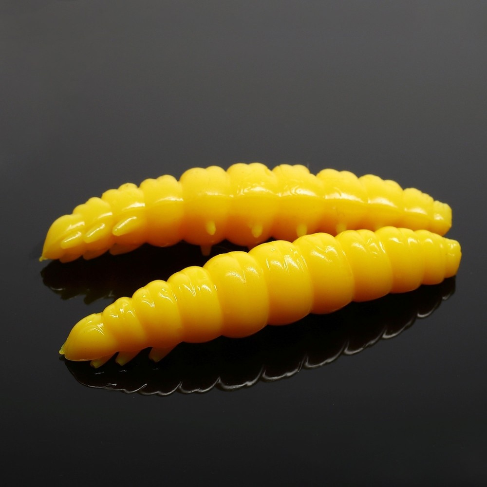 Libra Lures Larva Creaturebait 3cm - yellow - 15Stück
