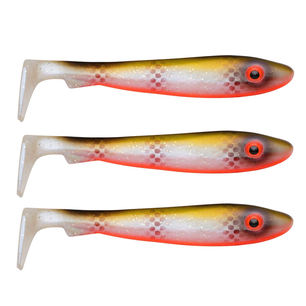 Svartzonker Sweden McRubber BigBass 12.5cm - Tiger Walleye - 21g - 3 Stück