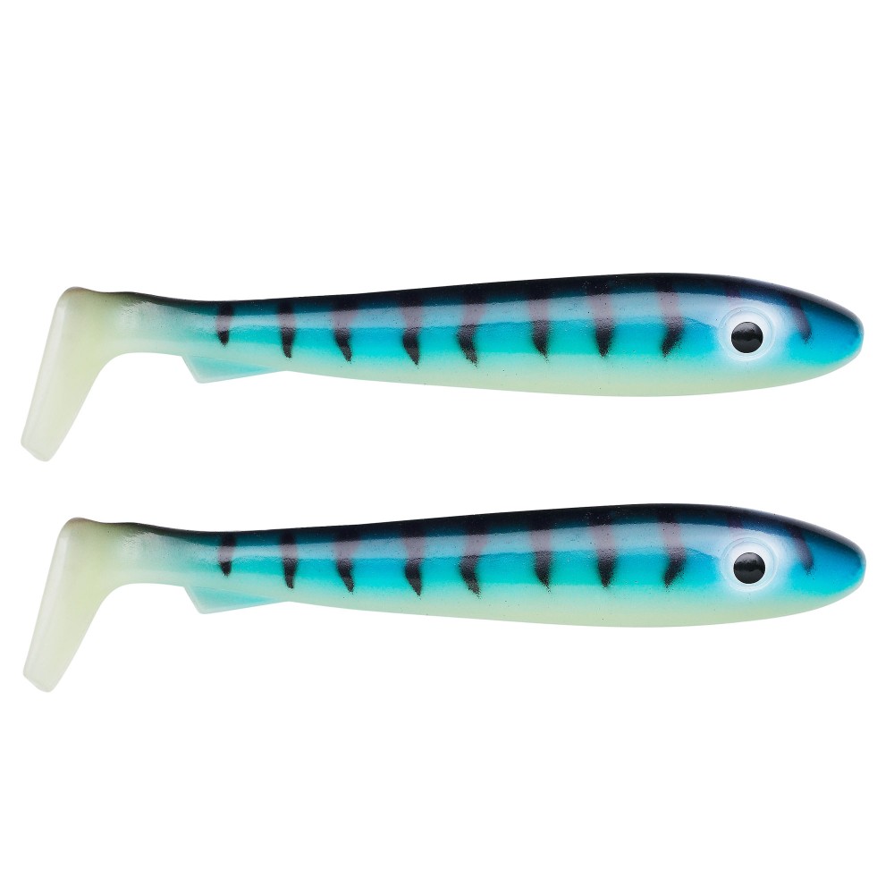 Svartzonker Sweden Big McRubber Gummifische 25cm - Glow Makrill - 116g - 2 Stück