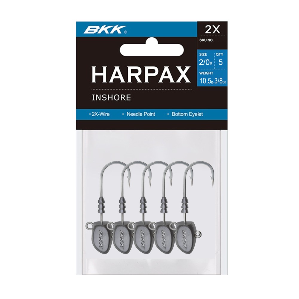 BKK Harpax Inshore Jigköpfe 10,5g - 5Stück - Gr.2/0