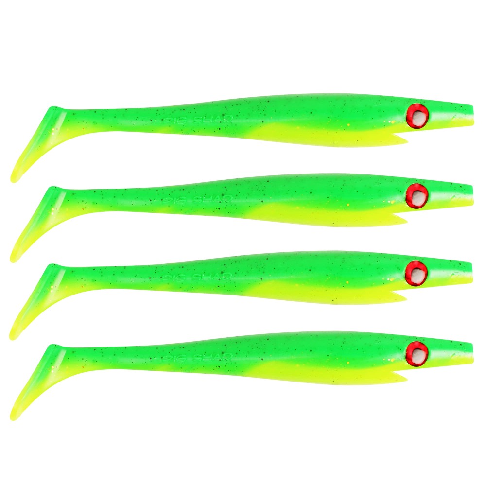 Strike Pro Pig Shad Nano 15cm - Fire Tiger - 20g - 4 Stück