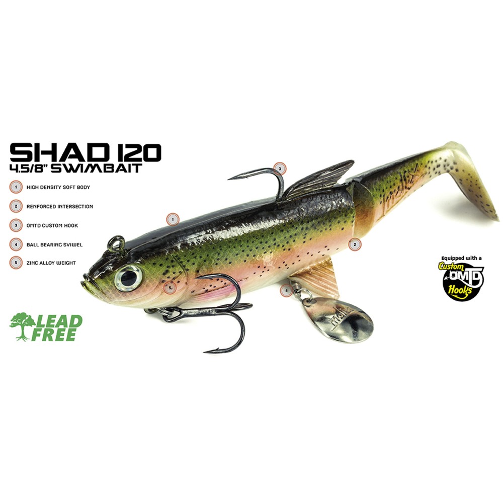 Molix Shad 120 Swimbait 12cm - Silver Minnow