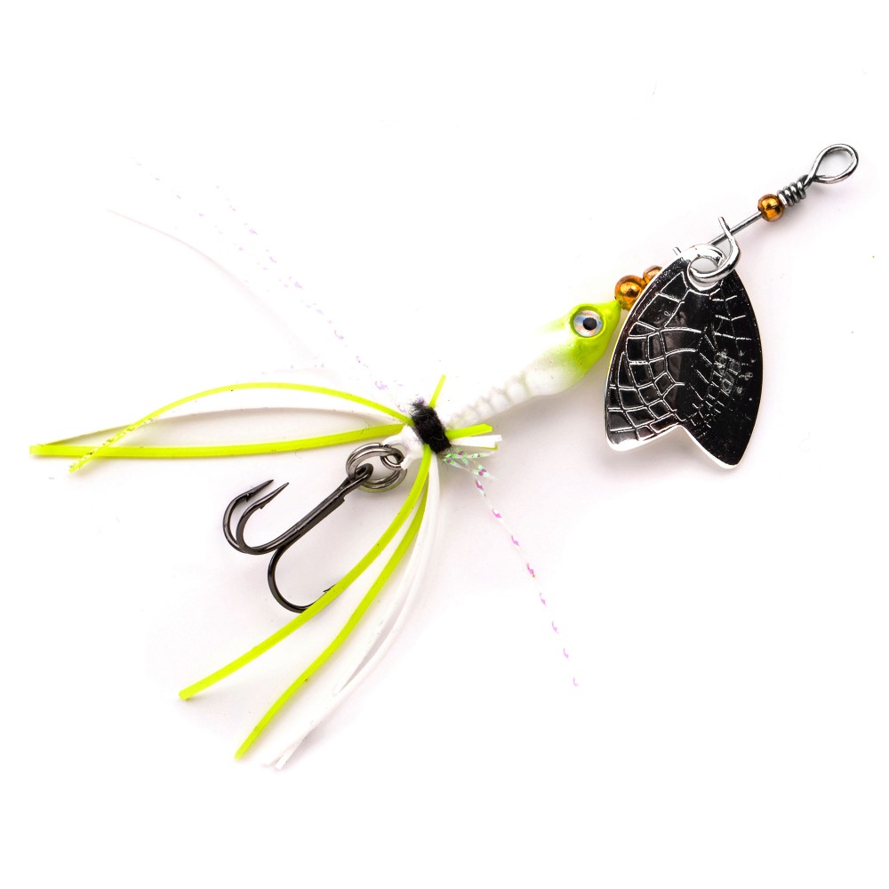 SPRO Larva Mayfly Micro Spinner Treble Hook - 5cm - 4g - UV Pearl - 1Stück