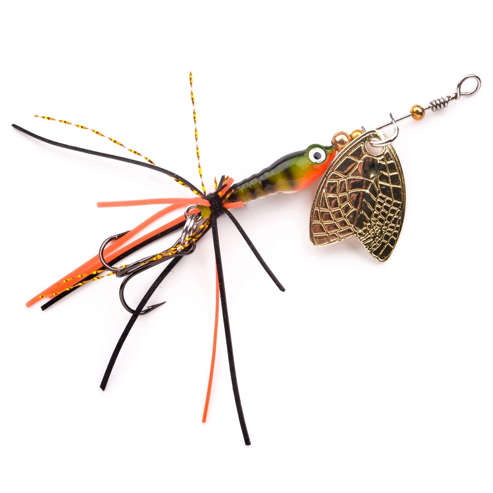 SPRO Larva Mayfly Micro Spinner Treble Hook - 5cm - 4g - Perch - 1Stück