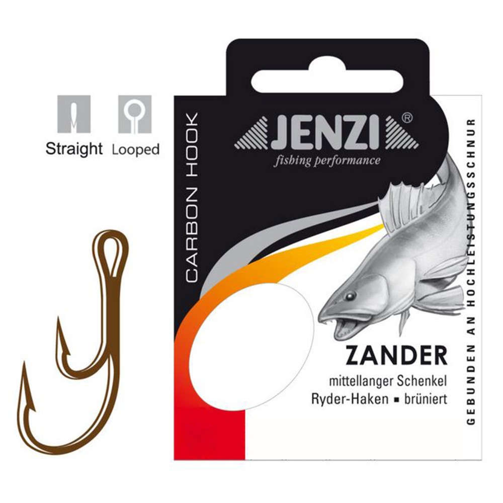 Jenzi Zander-/Ryderhaken - Gebundene Haken Gr.6 - 0.22mm - 5 Stück